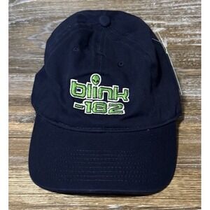 Blink 182 Online Ceramics Navy Alien Hat Blue Adjustable Strap‎ Dad Hat OSFM